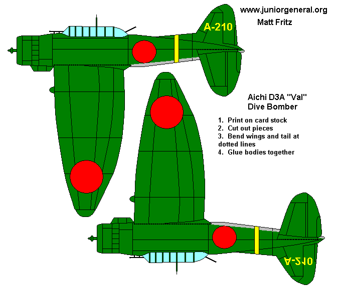 Aichi D3A Val Dive Bomber