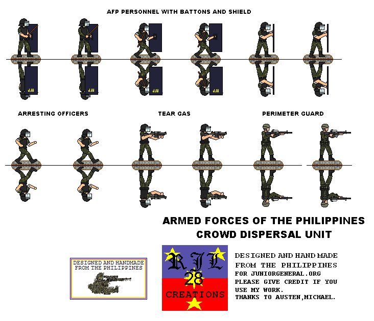 Philippines Army Crowd Dispersal Unit