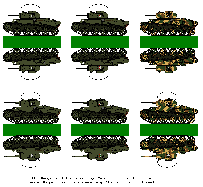 Hungarian Toldi Tanks