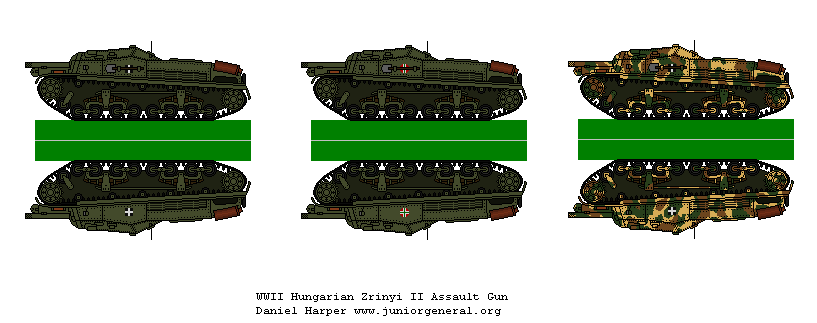 Hungarian Zrinyi II Assault Guns