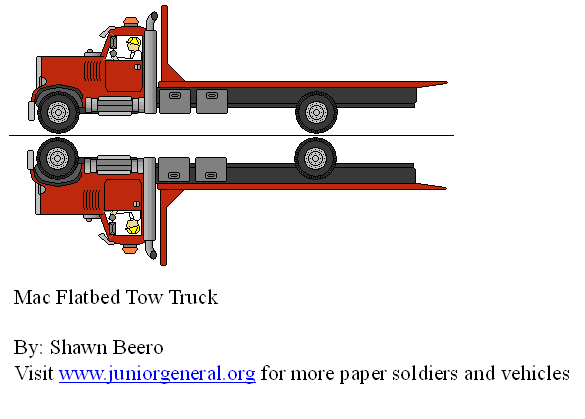 Mac Flatbed Tow Truck
