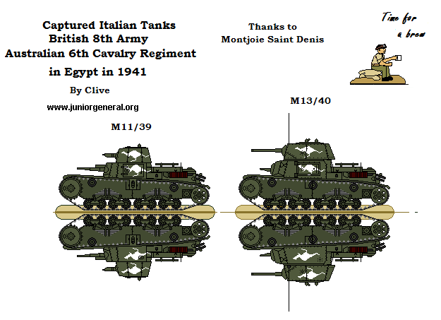 Captured Italian Tanks