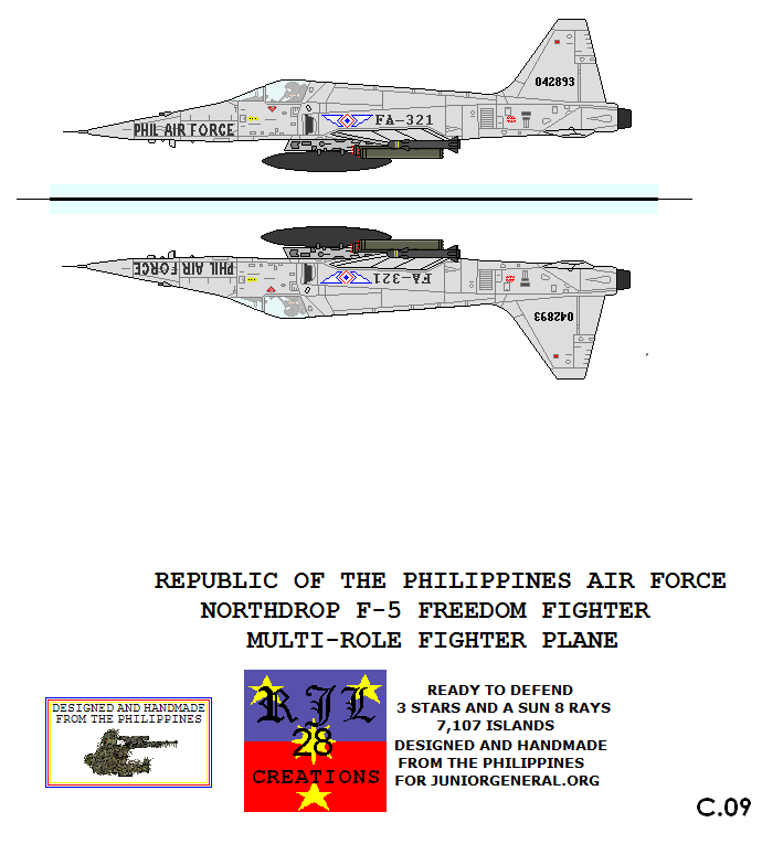 Philippines Northrup F-5 Fighter Plane