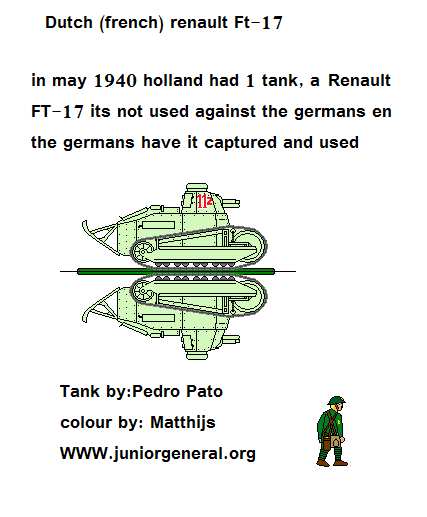 Dutch Renault Ft-17 Tank
