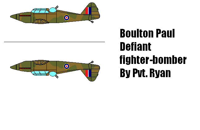 Defiant Fighter Bomber