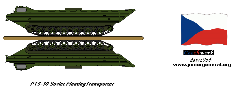 Soviet PTS-10 Floating Transporter