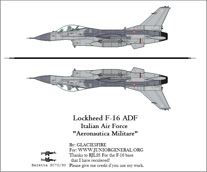 Italian Lockheed F-16 Fighter
