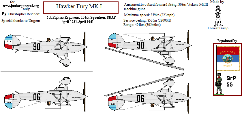 Yugoslavian Hawker Fury MK I