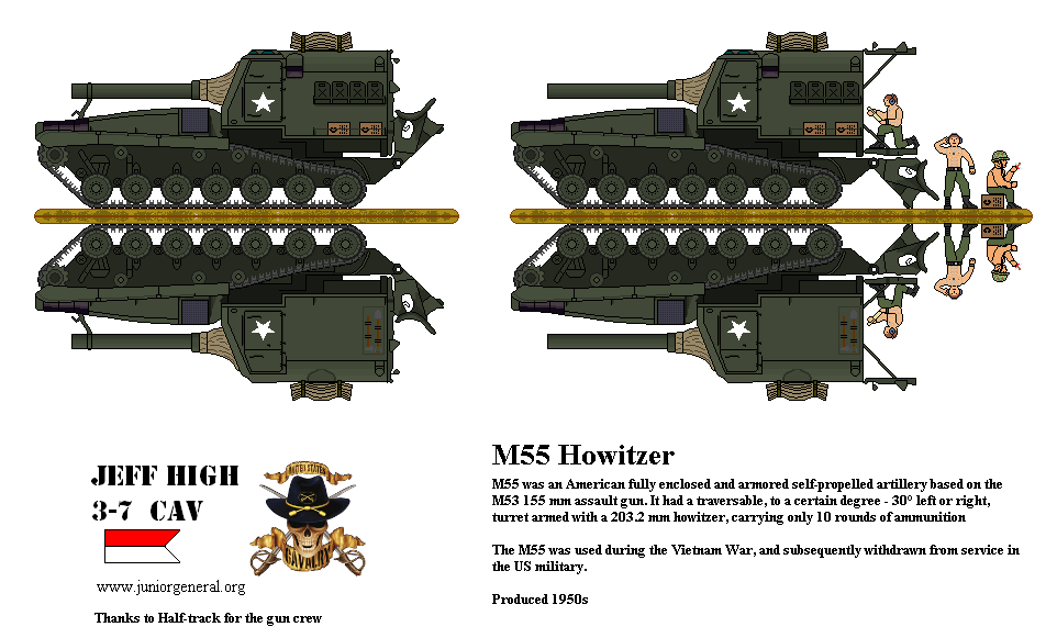 US M55 Howitzer