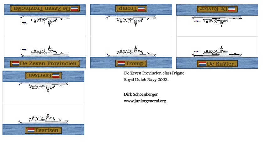 Dutch De Zeven Provincien Class Frigates