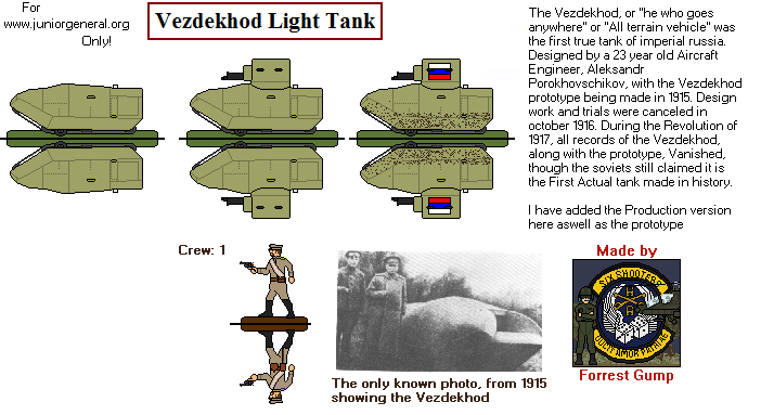 Russian Vezdekhod Light Tank
