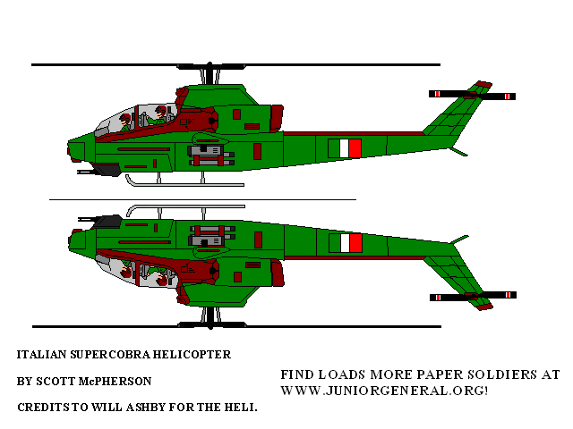 Italian Super Cobra Helicopter