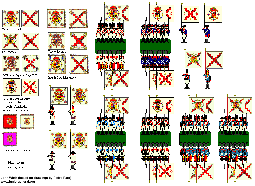 Spanish Infantry Colors
