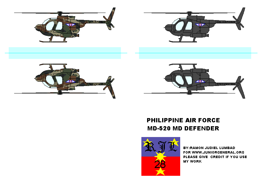 Phillipines MD-520 Defender Helicopter