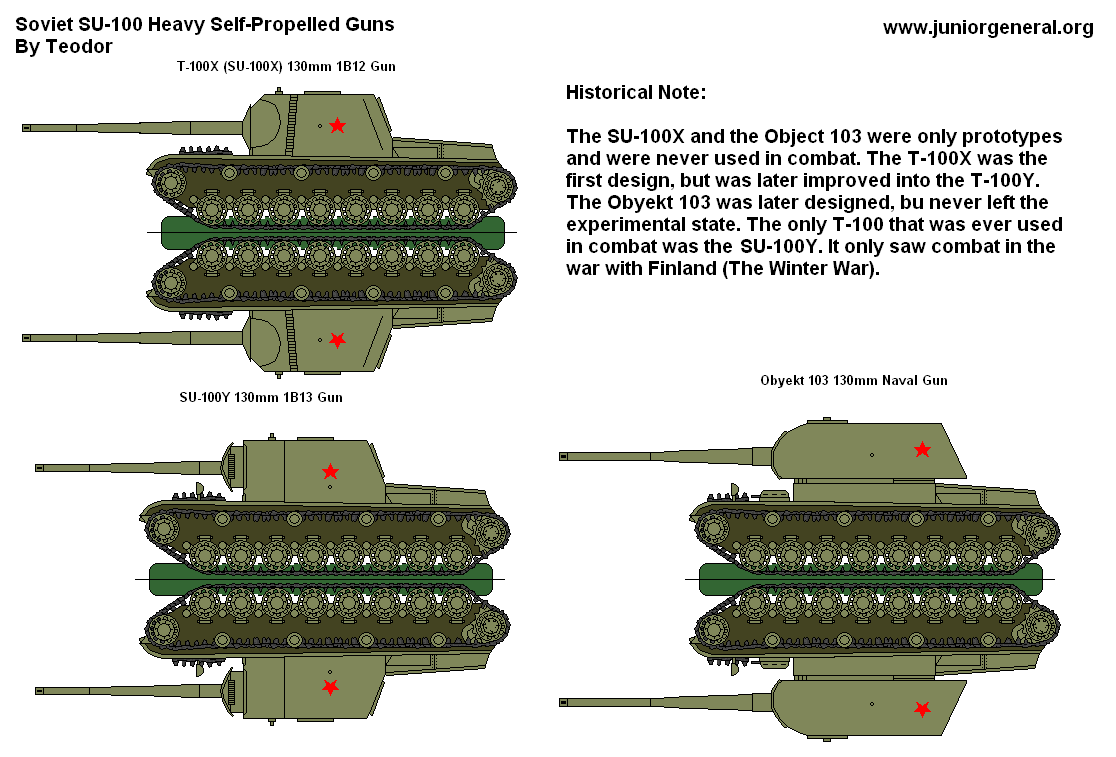 SU-100 Self Propelled Guns