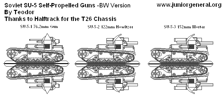 BW Soviet SU-5 Self-Propelled Guns