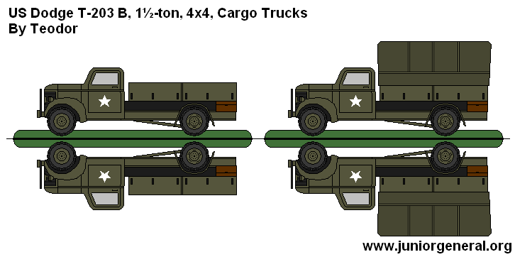 US Dodge T-203 B Cargo Trucks