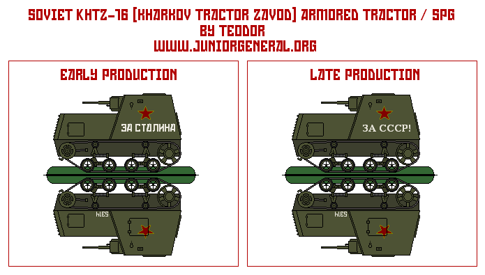 Soviet KHTZ-16 Armored Tractor