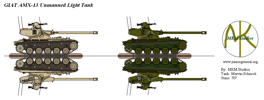GIAT Unmanned AMX-13 light tank