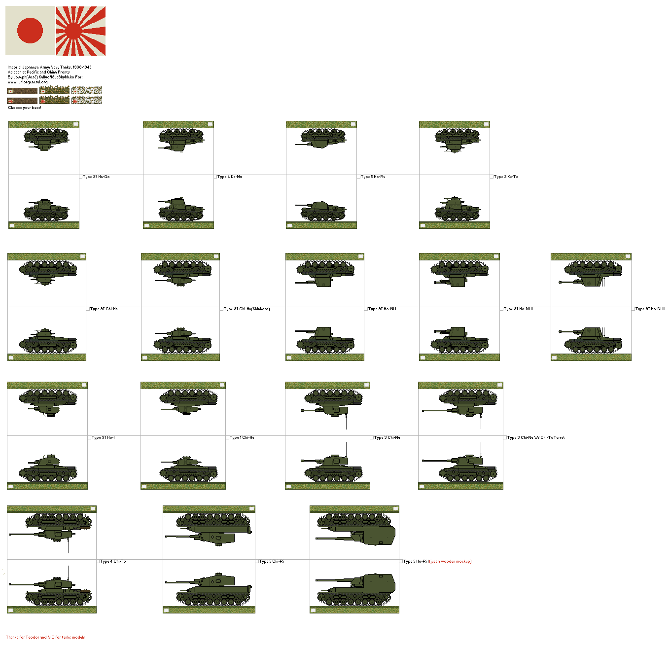 Japanese Tanks (Micro-Scale