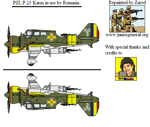 Romanian PZL P23 Karas