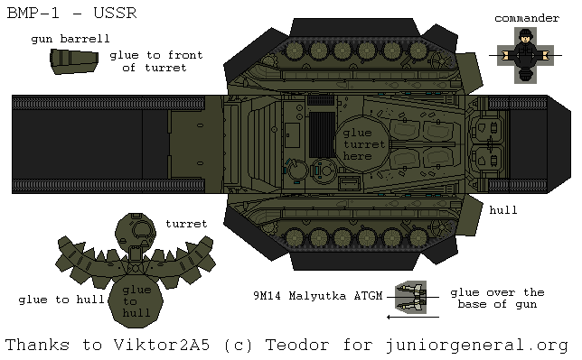 Soviet BMP-1 (3D Fold Up)