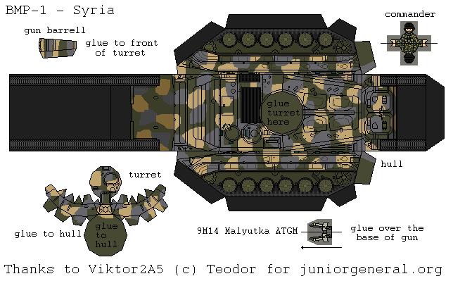 Syria BMP-1 (3D Fold Up)