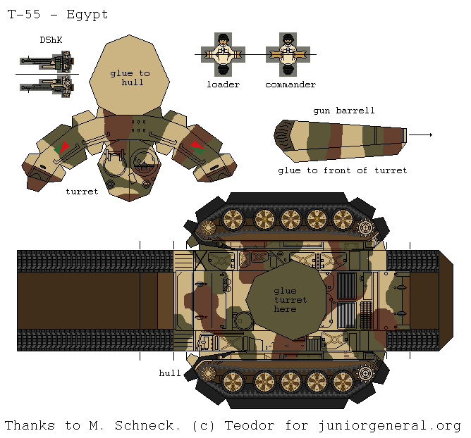 Egypt T-55 (3D Fold Up)