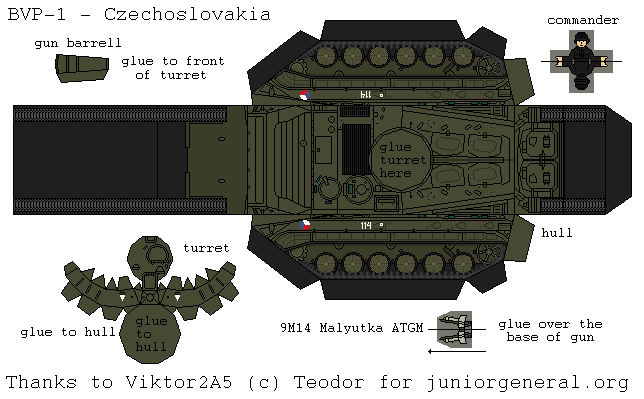 Czechoslovakia BVP-1 (3D Fold Up)