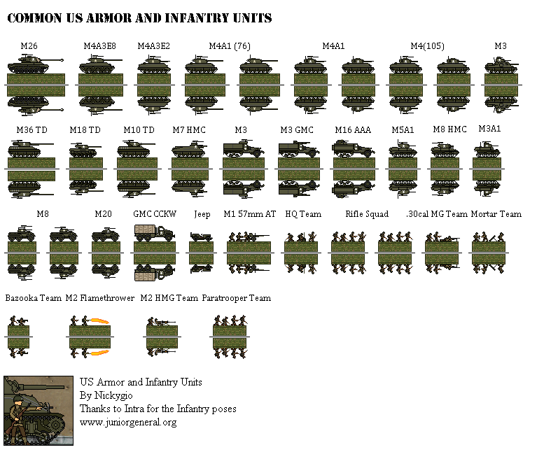 US Armor and Infantry