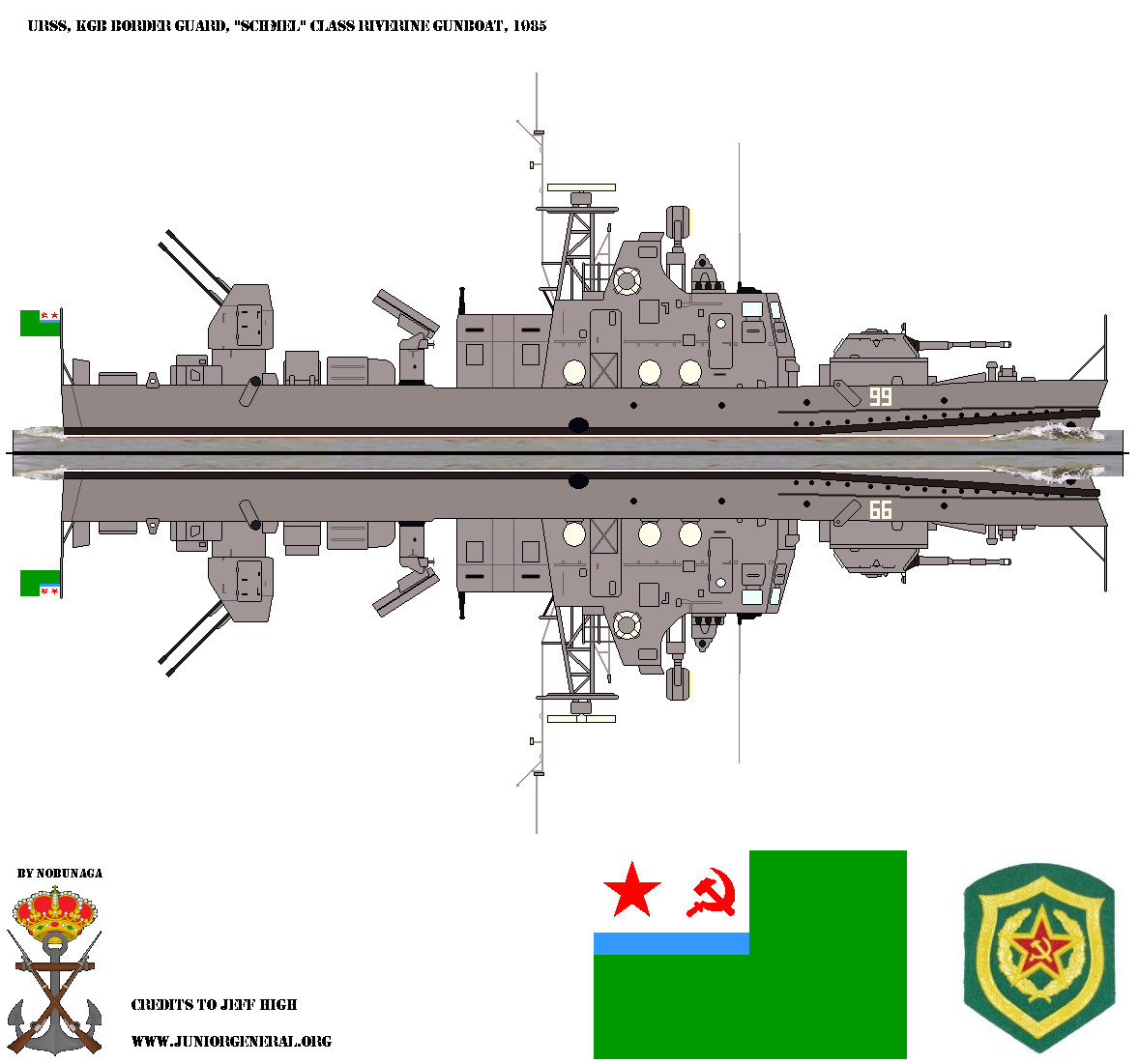 Soviet KGB Border Guard Schmel Class Riverine Gunboat
