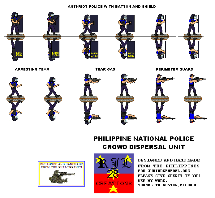 Philippines Police Crowd Dispersal Unit
