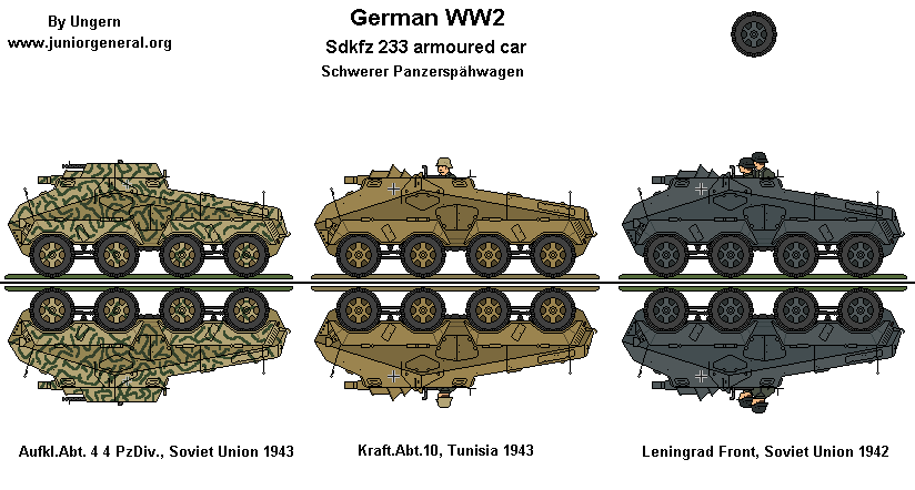 Sdkfz 233 Armored Cars