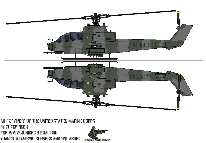 USMC AH-1Z Viper Helicopter
