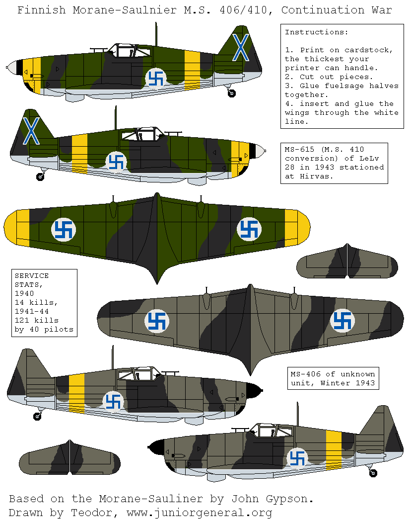 Finnish Morane-Saulnier 406/410 Fighter