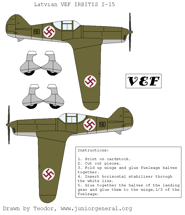 Latvian VEF I-15 Plane