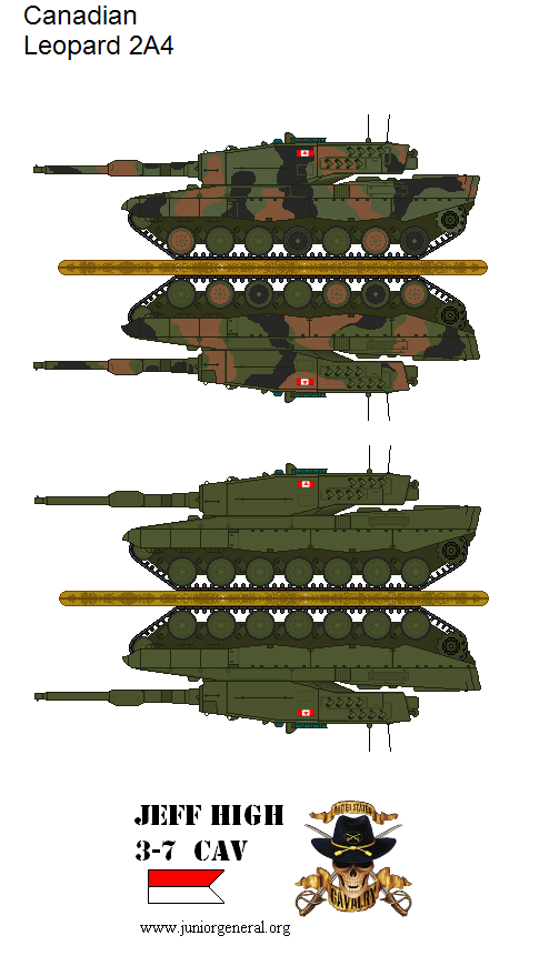 Canadian Leopard 2A4 Tank