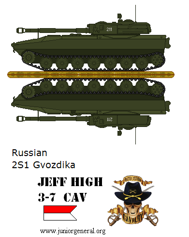 Russian 2S1 Gvozdika