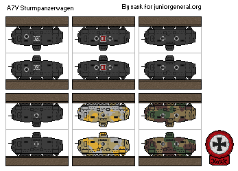 German A7V Tanks (Micro-Scale)