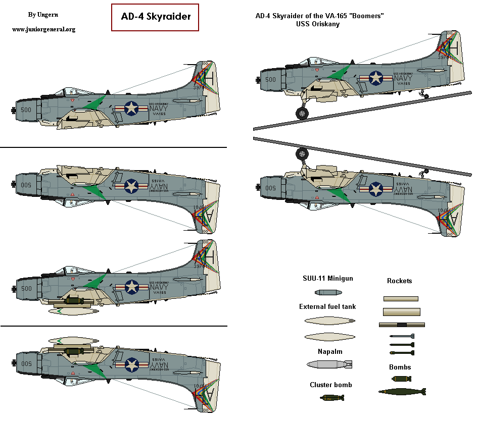 US AD-4 Skyraider
