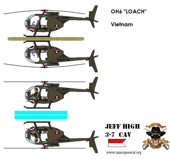 US OH6 Loach Helicopter
