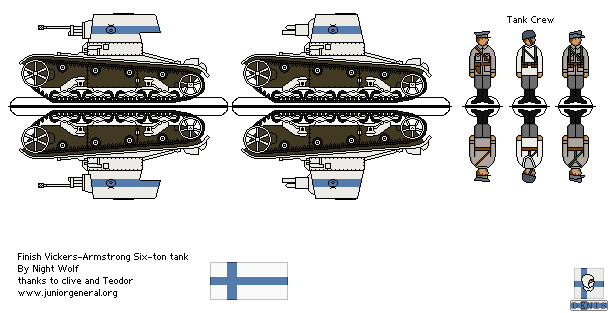 Finnish Vickers Tanks