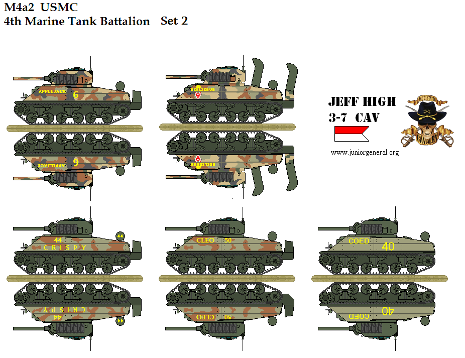 USMC M4A2 Tanks