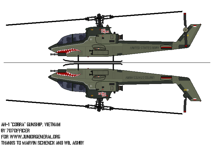 US AH-1 Cobra Gunship