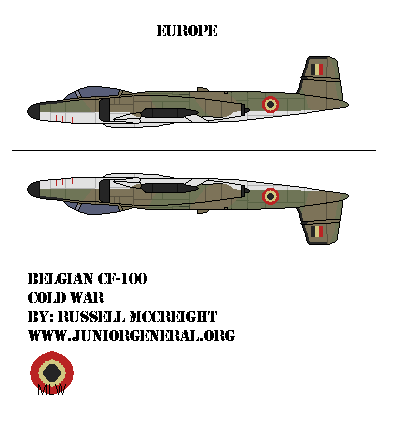Belgian CF-100 Fighter