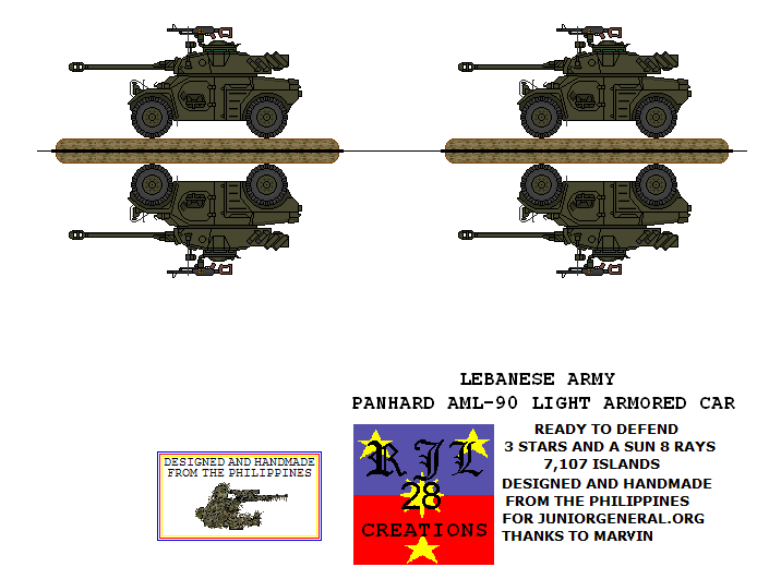Lebanese Panhard AML-90 Armored Car