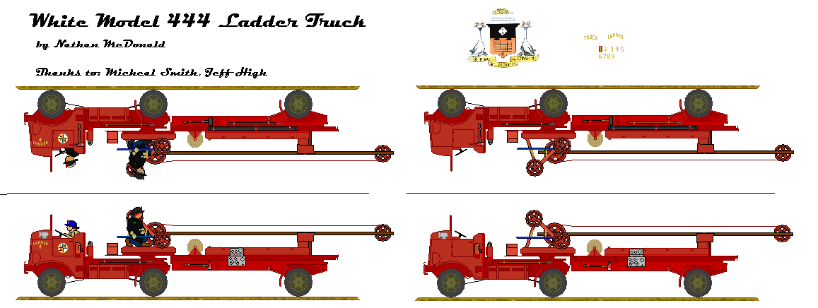 White Model 444 Ladder Truck