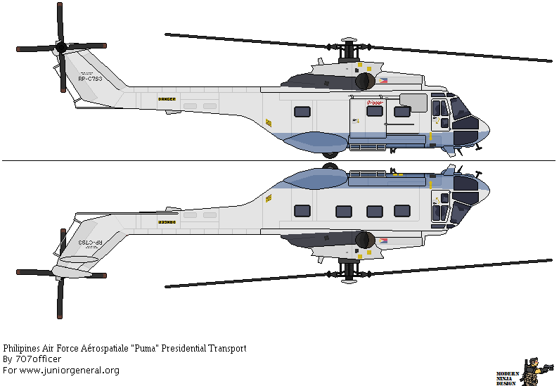 Phillipines Puma Presidential Helicopter