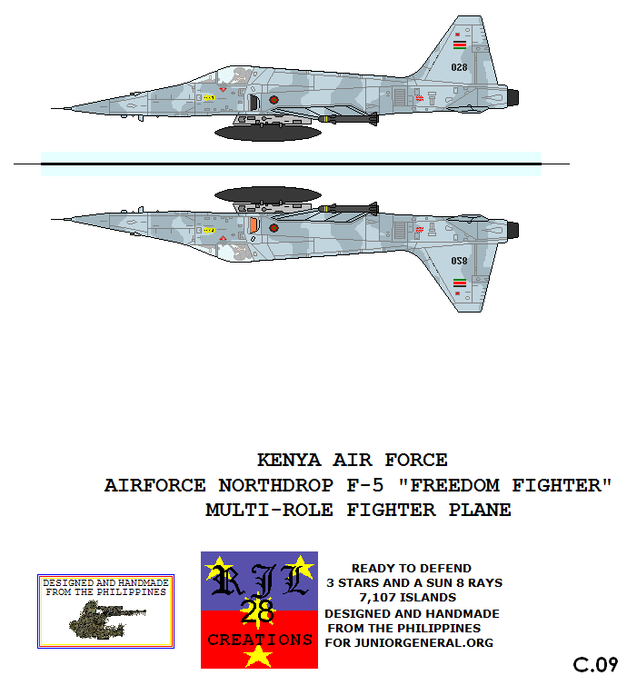 Kenyan Northrup F-5 Fighter Plane