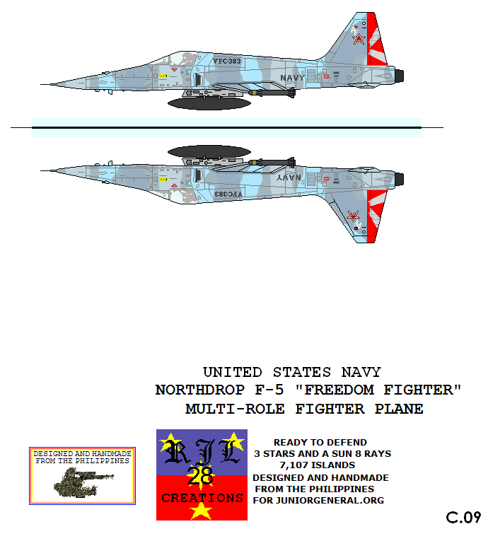 US Northrup F-5 Fighter Plane